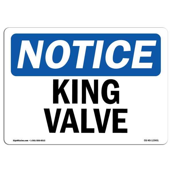 SignMission King Valve Sign Wayfair